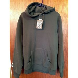 Men's hunter green hooded sweatshirt